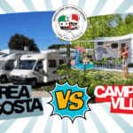 Area Sosta camper o villaggio camping camper