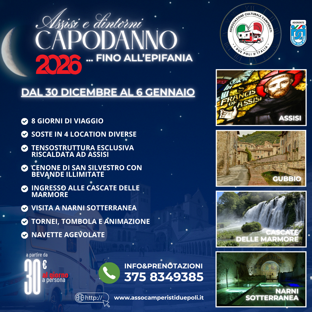 Capodanno 2026 in Camper