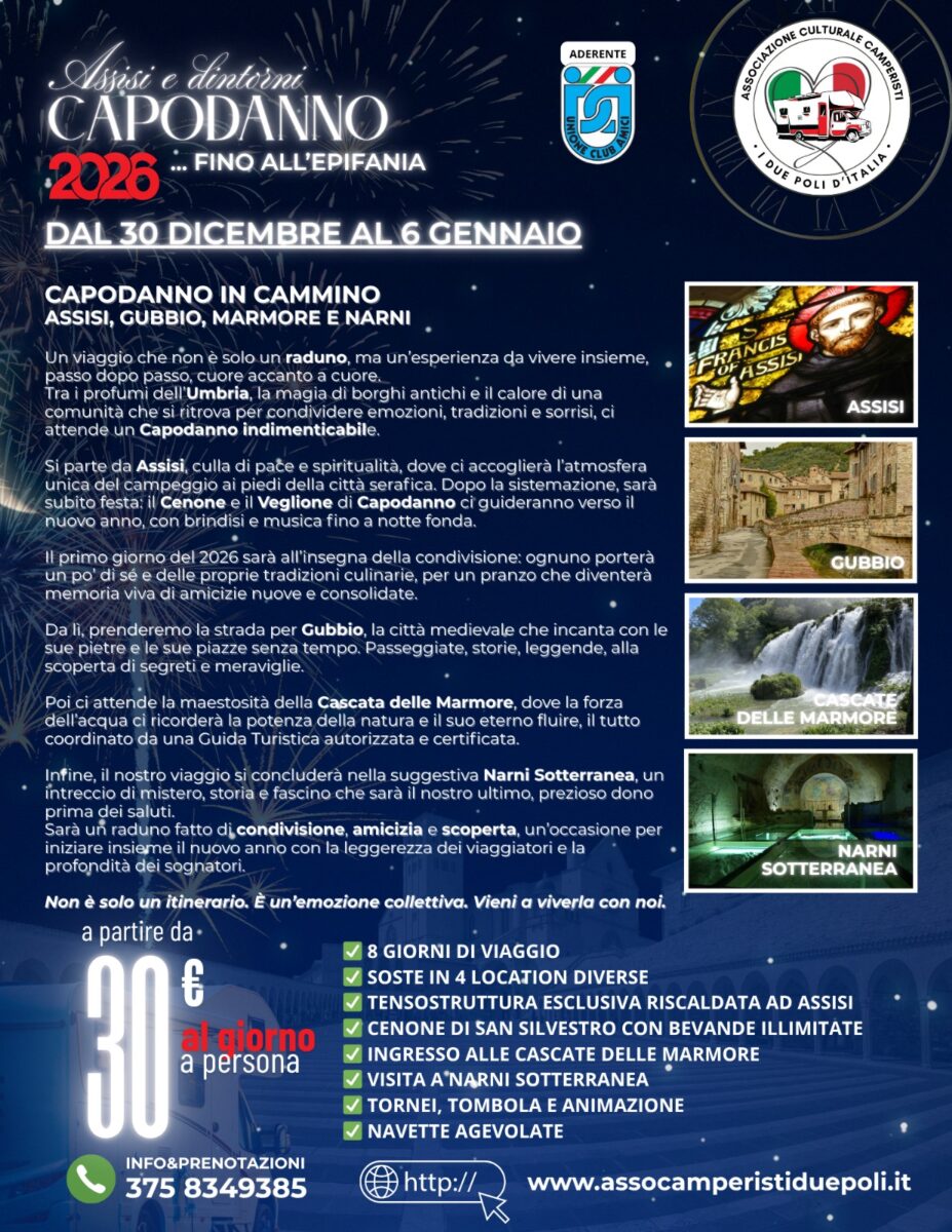 Capodanno 2026 in Camper